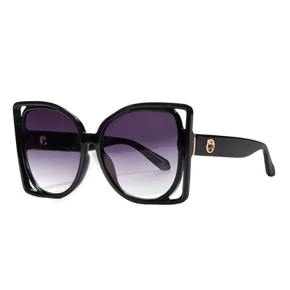 Oversized Square Sunglasses – Leopard Gradient Design – Elegant Men's Accessory | Accessorio Uomo Elegante