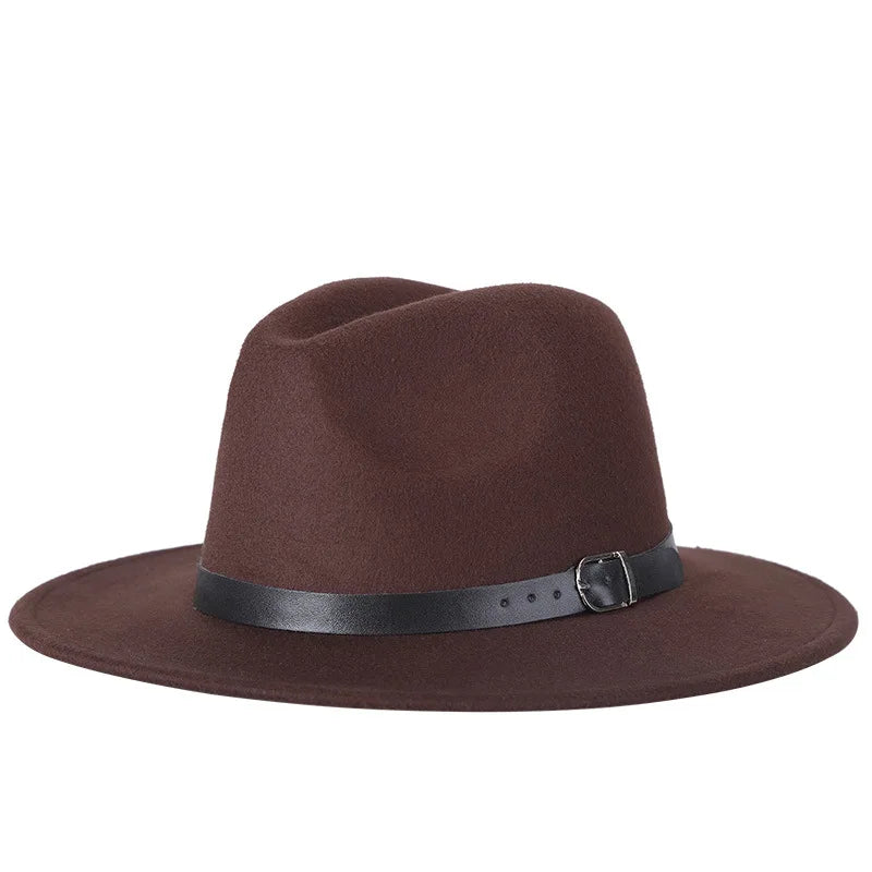 DRAVEN — 2025 Classic Fedora Hat – Unisex Wool Blend Jazz Style