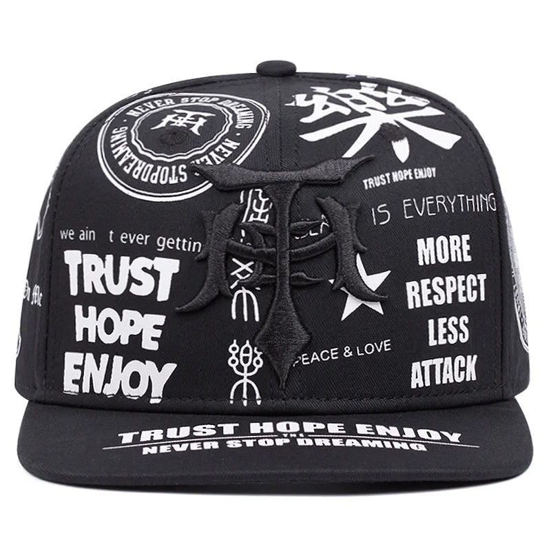 DRAVEN — Gothic Embroidered Baseball Cap – Unisex Street Style