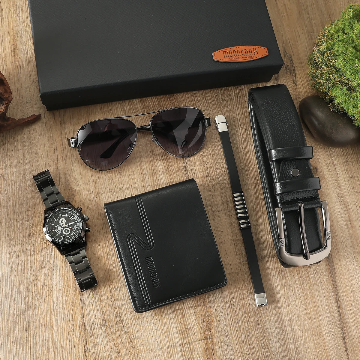 DRAVEN — Modern Edge – Men’s Steel Strap Watch Gift Set