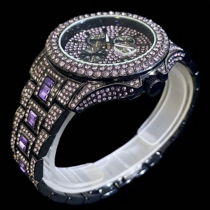 Crimson Ice – Men’s Red Steel Luxury Watch 2025 Edition – Elegant Men's Accessory | Accessorio Uomo Elegante