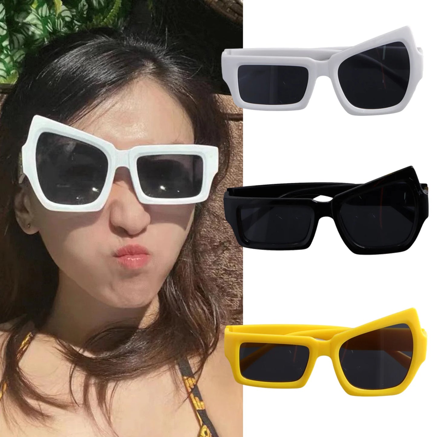 DRAVEN — Eyebrow Sunglasses – Irregular  Statement Eyewear