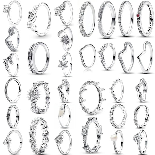 DRAVEN — Silver Heart & Pearl Rose Ring — Rings collection | DRAVEN