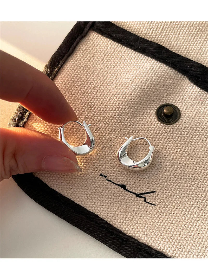 DRAVEN — Sterling Silver Hoop Earrings