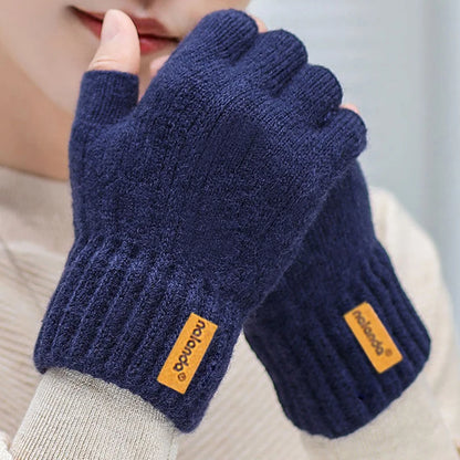 Knitted Fingerless Gloves – Unisex Winter Street Style