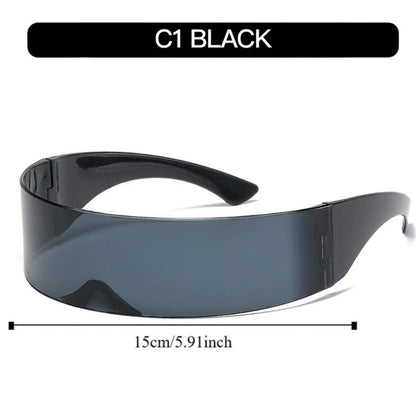 Futuristic Rimless Sunglasses – Y2K Punk Lightweight Eyewear – Elegant Men's Accessory | Accessorio Uomo Elegante