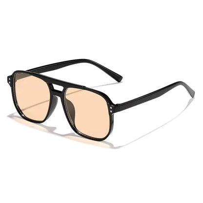 Oversized Square Sunglasses – Classic Black Lens – Elegant Men's Accessory | Accessorio Uomo Elegante