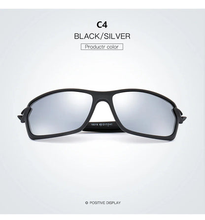 Polarized Sport Sunglasses – Iridescent Windproof Design – Elegant Men's Accessory | Accessorio Uomo Elegante