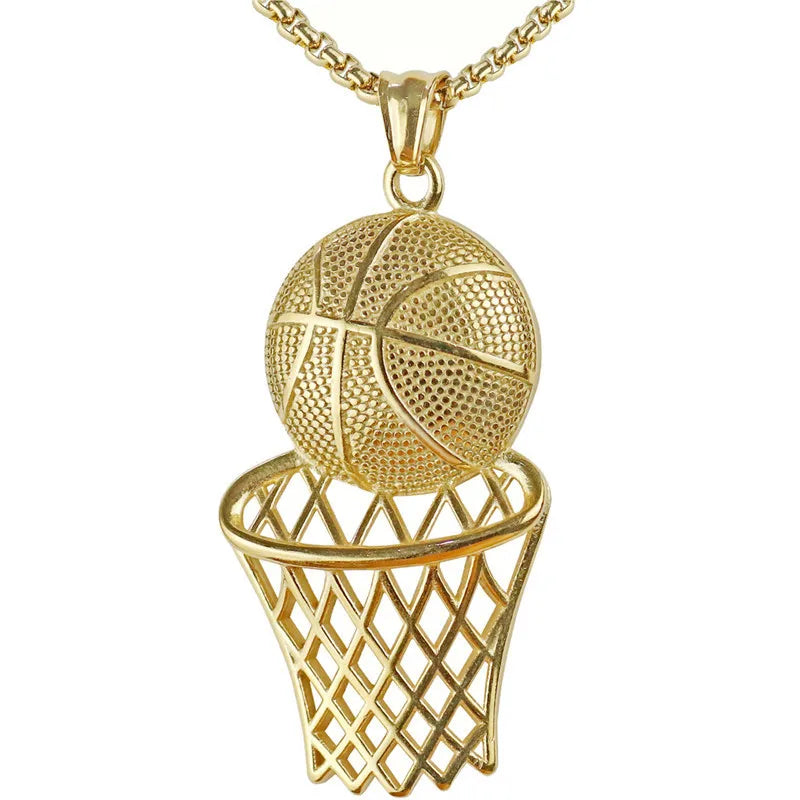 DRAVEN — Basketball Hoop Pendant Necklace – Creative  Sports Jewelry