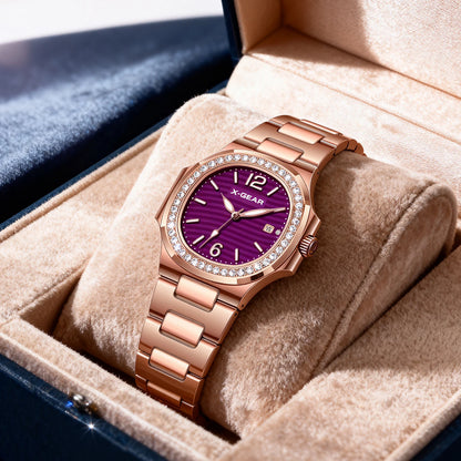 Women’s Retro Silver Watch – Oversized Dial & Stainless Steel Design – Elegant Men's Accessory | Accessorio Uomo Elegante