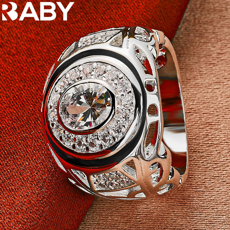 DRAVEN — Large Zircon Sterling Silver Ring