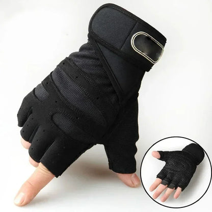 Fingerless Sport Gloves – Unisex Fitness & Outdoor Style