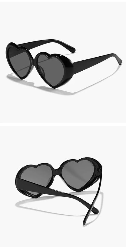 Heart Sunglasses – Vintage Love Frame UV400 Party Shades – Elegant Men's Accessory | Accessorio Uomo Elegante