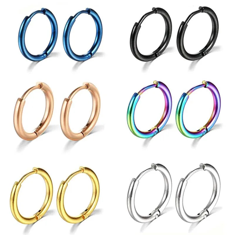 DRAVEN — Gold Stainless Steel Hoop Earrings