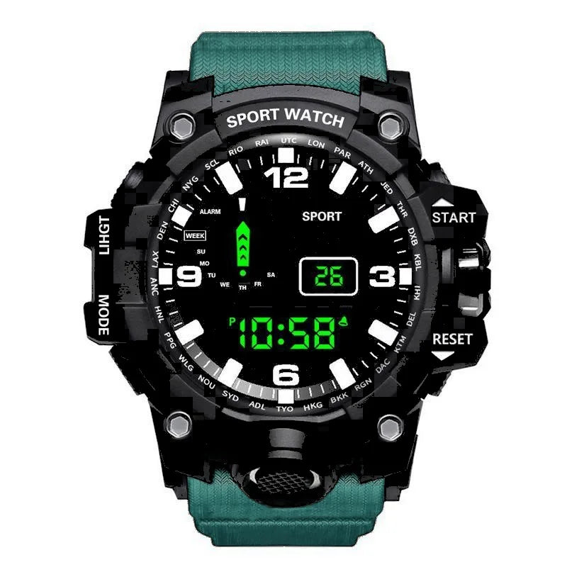 DRAVEN — Tactical Edge – Men’s Digital Sport Watch with Luminous Display & Alarm