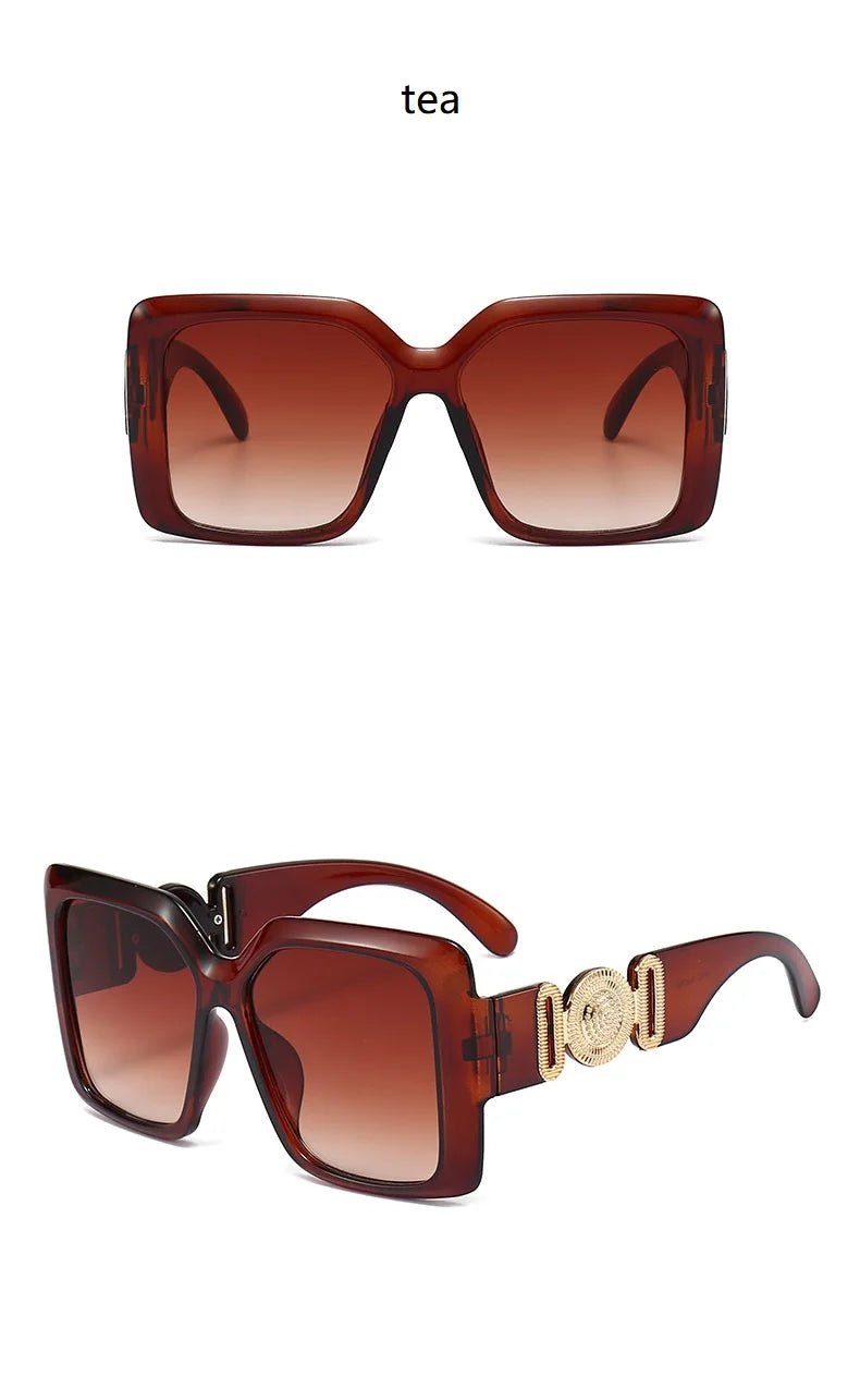 Popular Square Sunglasses – Luxury Retro Travel Style – Elegant Men's Accessory | Accessorio Uomo Elegante