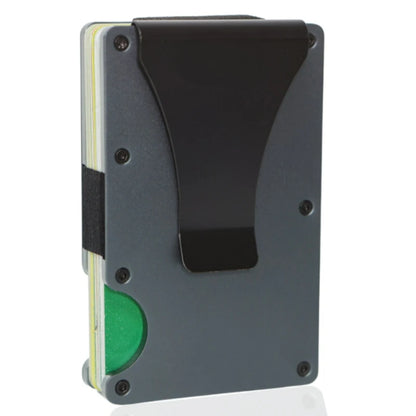 Slim Metal Wallet Men RFID Blocking Front Pocket Money Clip – Elegant Men's Accessory | Accessorio Uomo Elegante