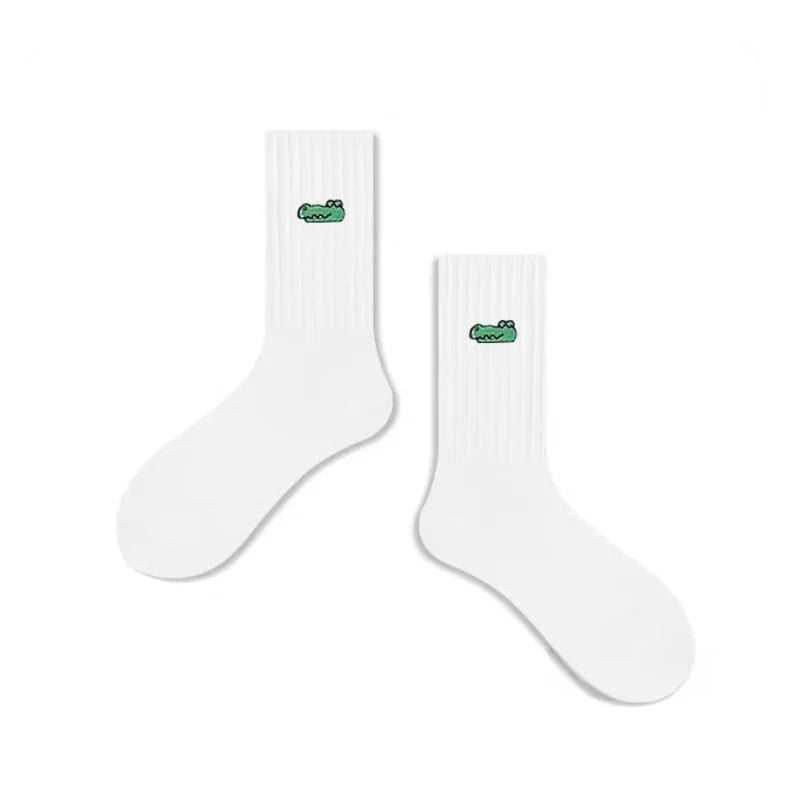 DRAVEN — Cartoon Embroidered Socks – Unisex Harajuku Street Style