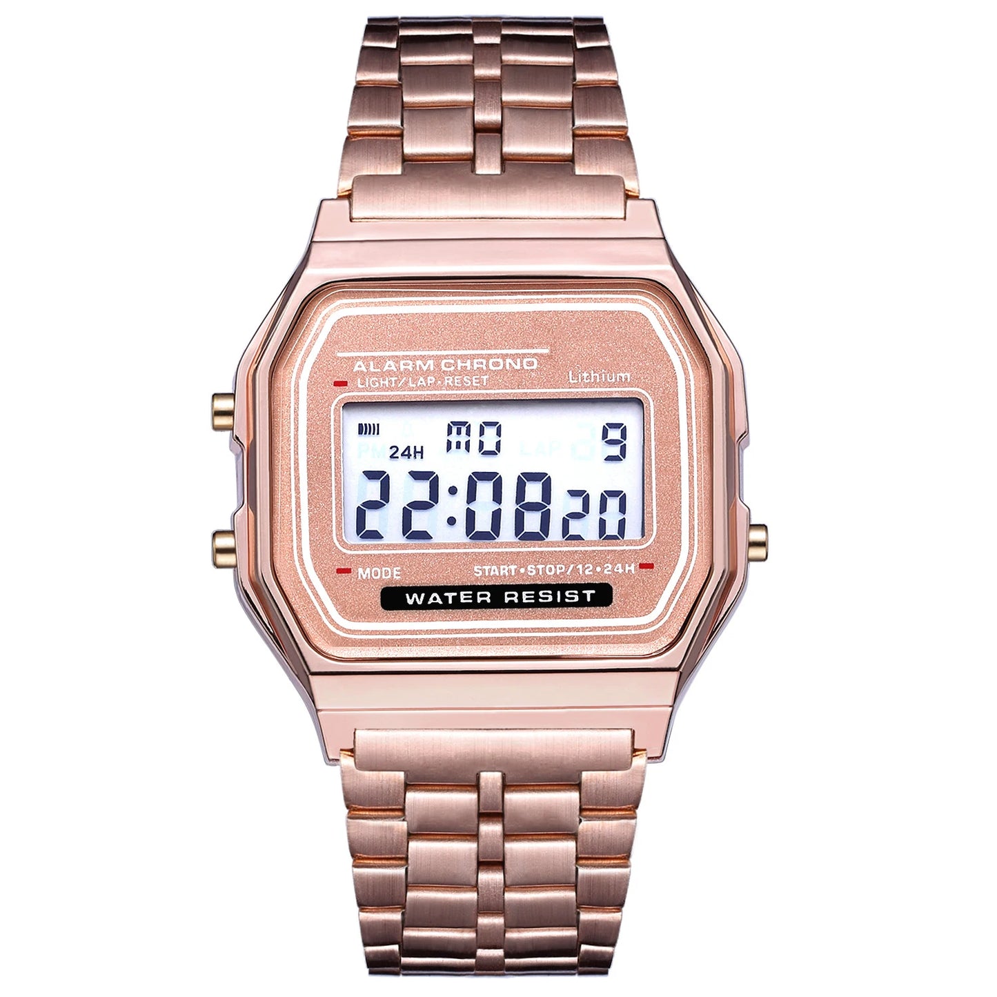 DRAVEN — Neo Pulse – 2025 Unisex Digital LED Watch in Gold Finish