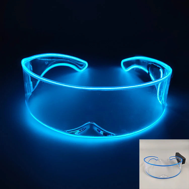 DRAVEN — Robot LED Party Sunglasses – Futuristic Nightclub Style