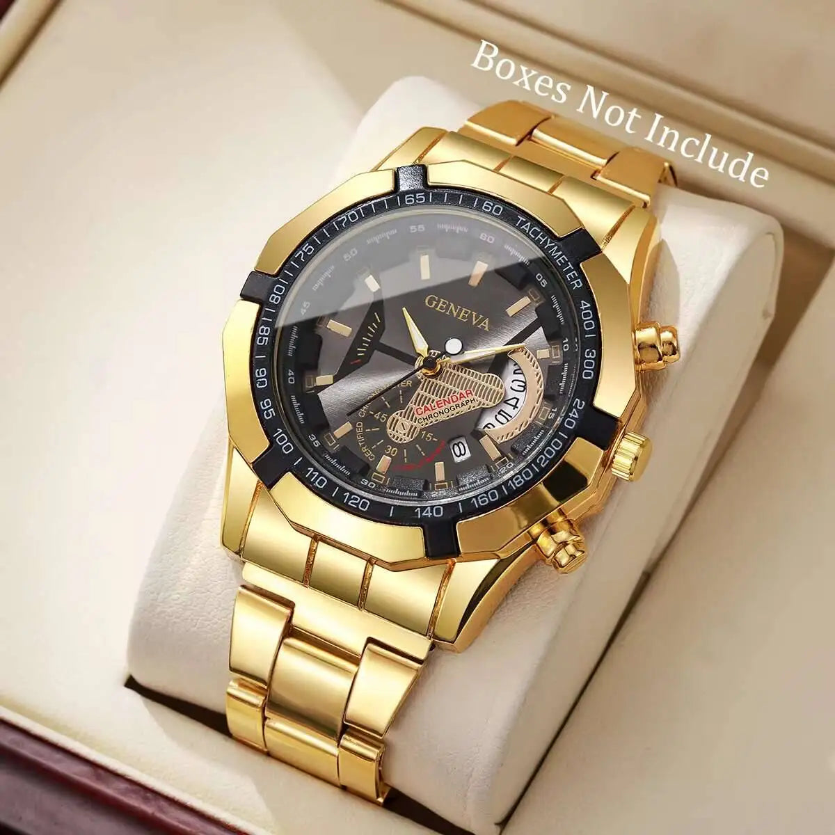 Business Quartz Watch for Men – Large Dial & Calendar Display – Elegant Men's Accessory | Accessorio Uomo Elegante