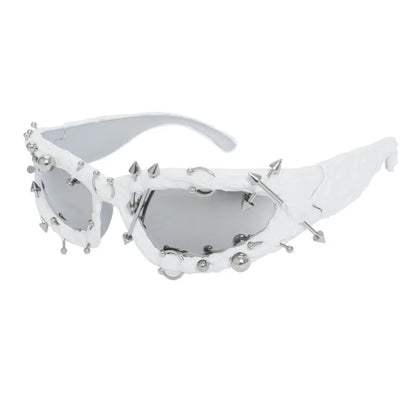 Twisted Frame Sunglasses – Handmade Y2K Retro Shades – Elegant Men's Accessory | Accessorio Uomo Elegante