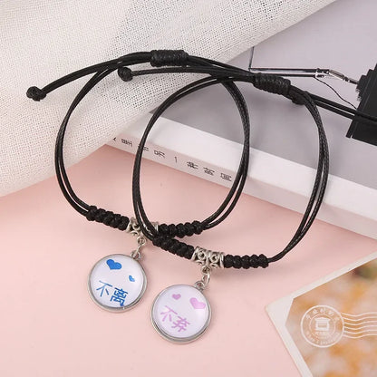 Star Charm Couple Rope Bracelets – Elegant Men's Accessory | Accessorio Uomo Elegante