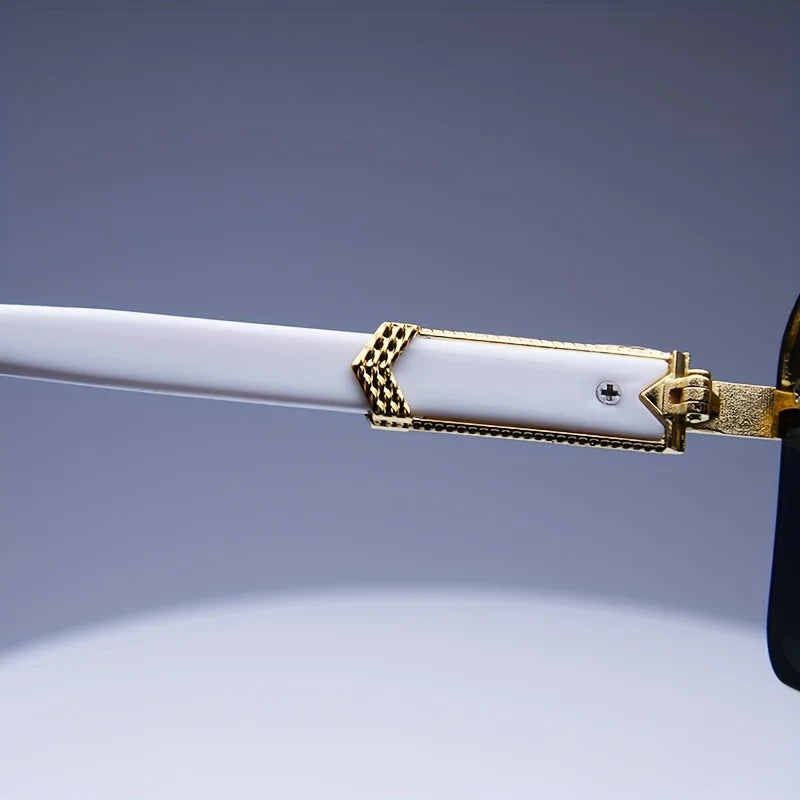 DRAVEN — Rimless Square Sunglasses – Classic Minimal Design