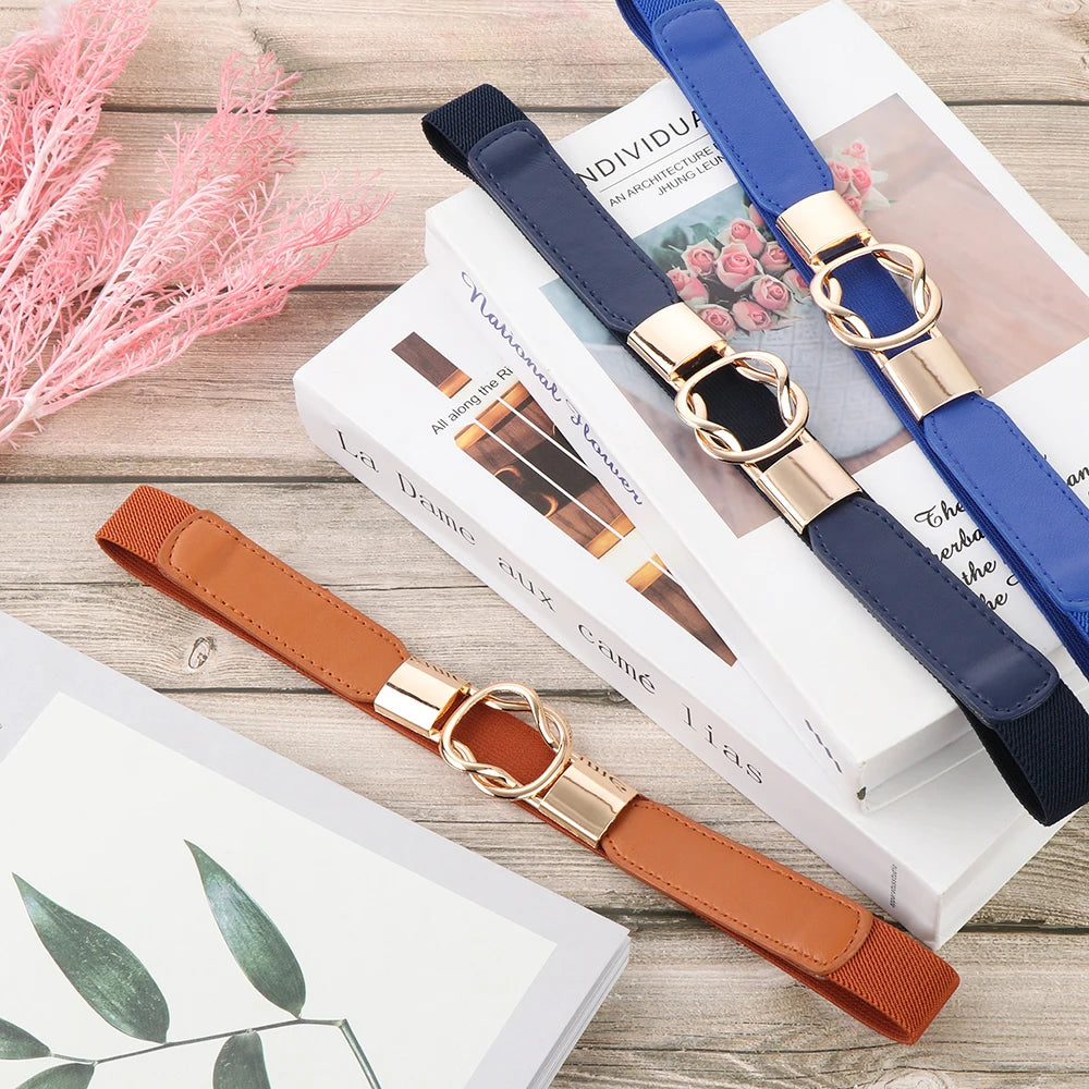 DRAVEN — Elastic Leaf Belt Women Thin Elegant Waistban