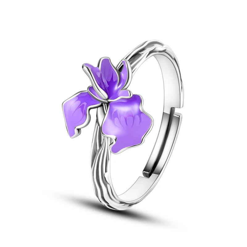 DRAVEN — Blue Zircon Butterfly Silver Ring