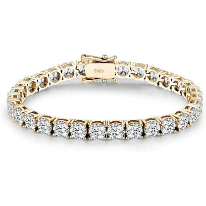 4MM Moissanite Tennis Bracelet – Elegant Men's Accessory | Accessorio Uomo Elegante