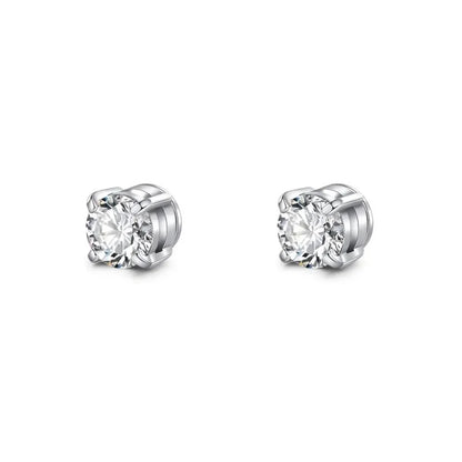 Stainless Steel Clip-On Magnetic Earrings – Elegant Men's Accessory | Accessorio Uomo Elegante