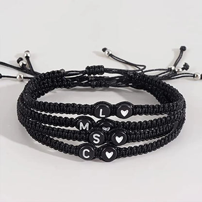 A–Z Initial Braided Bracelet – Elegant Men's Accessory | Accessorio Uomo Elegante