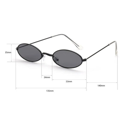 Retro Small Oval Sunglasses – Vintage Design Shades – Elegant Men's Accessory | Accessorio Uomo Elegante