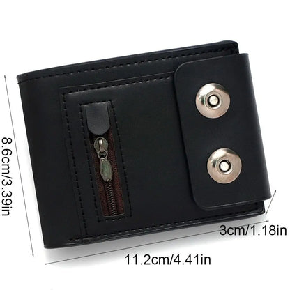 PU Leather Magnetic Wallet Men Large Capacity Design – Elegant Men's Accessory | Accessorio Uomo Elegante