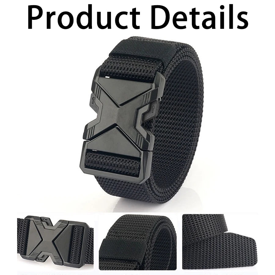 DRAVEN — Nylon Braided Belt Men Lightweight Breathable Design