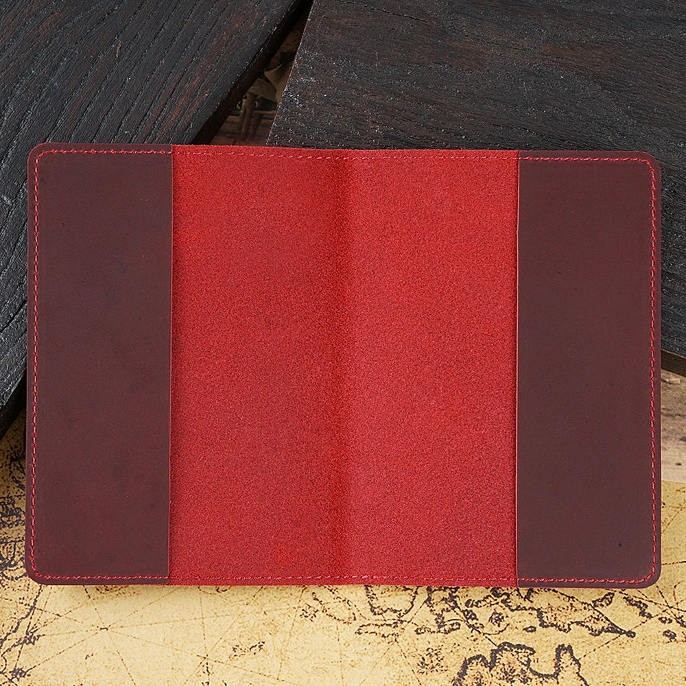 DRAVEN — Genuine Leather Portugal Passport Holder Travel Wallet