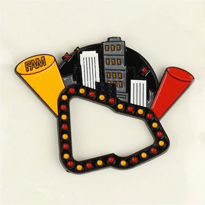 Virgin Mary Metal Pin – Retro Baseball Cap Brooch