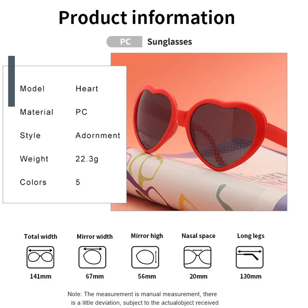 DRAVEN — Light-Reactive Heart Sunglasses – Color-Changing Love Shades