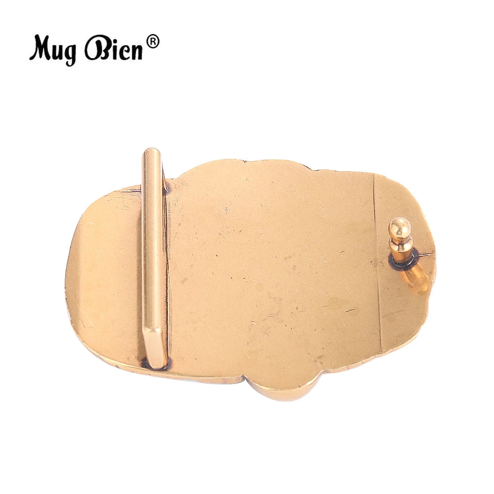 DRAVEN — Elephant Alloy Belt Buckle Men Western Handmade Design