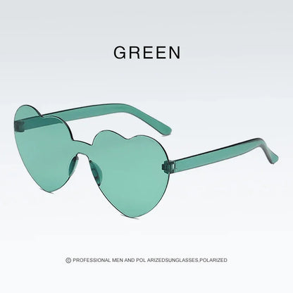 Red Heart Sunglasses – Designer Retro Cat Eye Y2K Shades – Elegant Men's Accessory | Accessorio Uomo Elegante