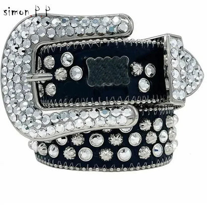 Skull Studded Belt Unisex Punk Rock Gothic Style – Elegant Men's Accessory | Accessorio Uomo Elegante