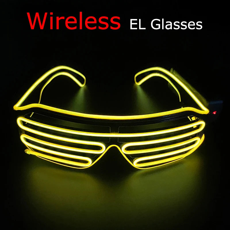 DRAVEN — Wireless LED Glow Sunglasses – Carnival Party Style
