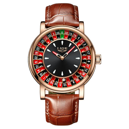 Roulette Motion – Men’s Rotating Dial Watch with Arabic Numerals – Elegant Men's Accessory | Accessorio Uomo Elegante