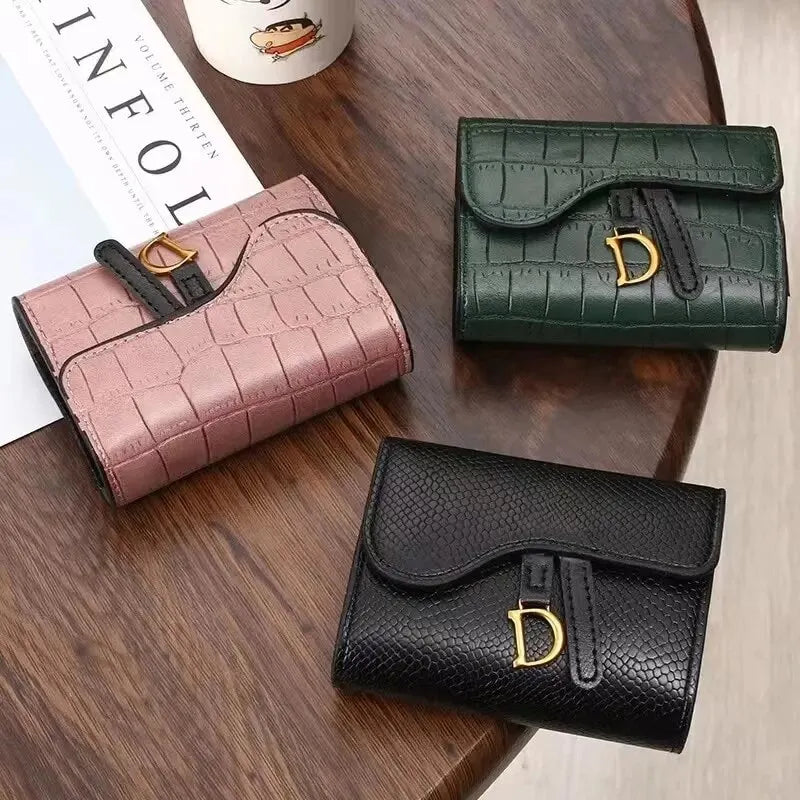 Mini PU Leather Wallet Women Luxury Card Holder – Elegant Men's Accessory | Accessorio Uomo Elegante
