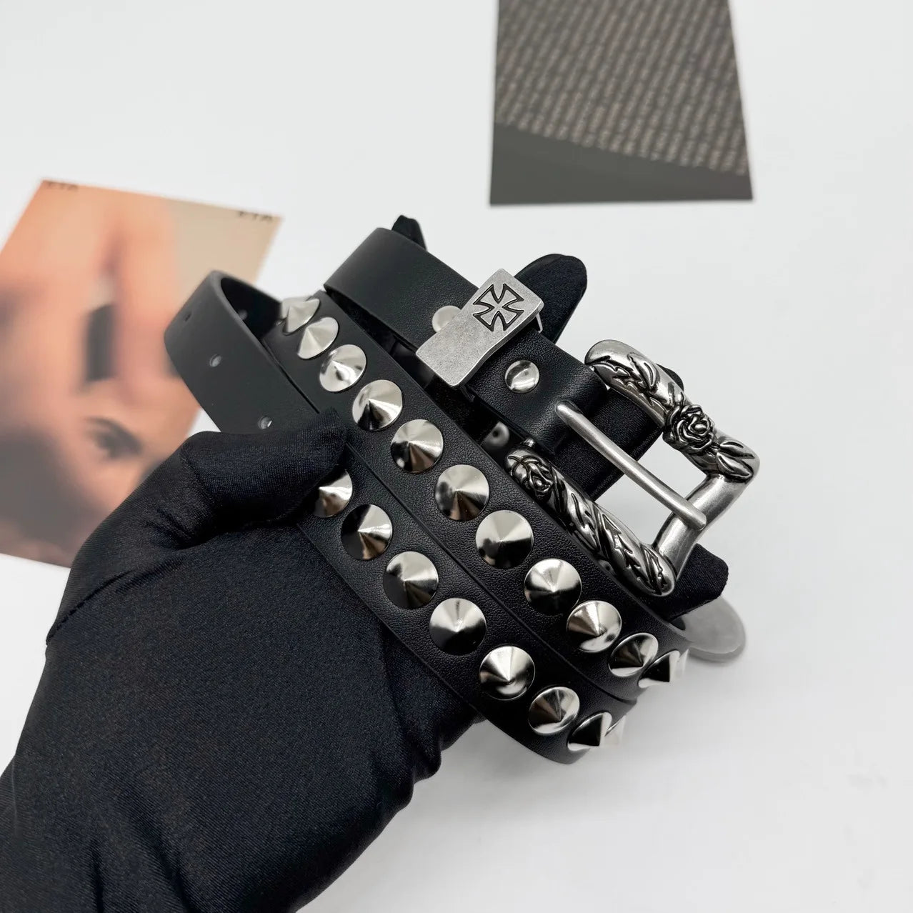 DRAVEN — Y2K Punk PU Leather Belt Unisex Gothic Corset Design