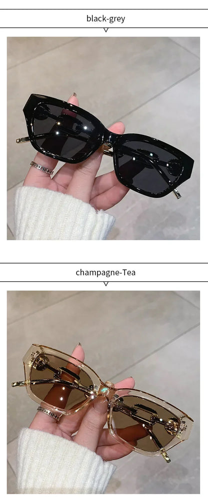 Korean Cat Eye Sunglasses – Colorful Y2K Small Frame Shades – Elegant Men's Accessory | Accessorio Uomo Elegante