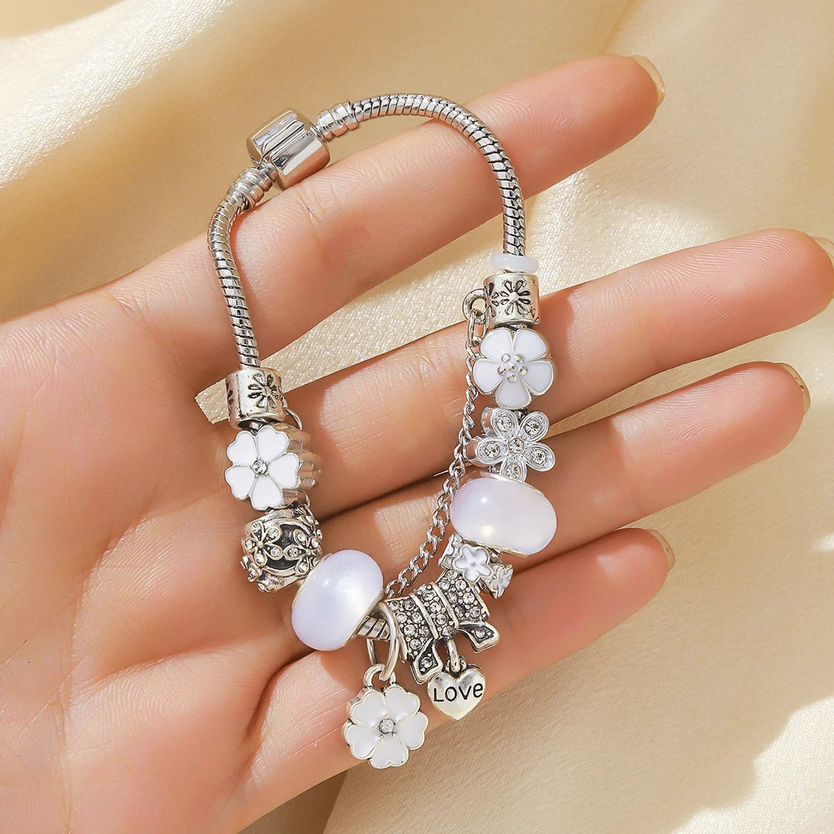 DRAVEN — DIY Glass Inlaid Diamond Bracelet