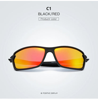 Polarized Sport Sunglasses – Iridescent Windproof Design – Elegant Men's Accessory | Accessorio Uomo Elegante