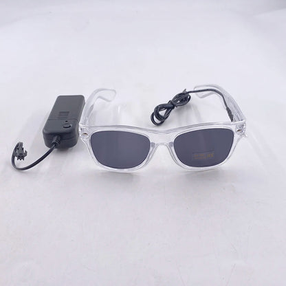 Neon Glow Party Sunglasses – LED Light-Up Style – Elegant Men's Accessory | Accessorio Uomo Elegante